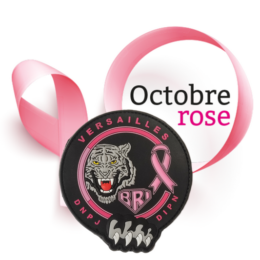 Écusson octobre rose pvc
